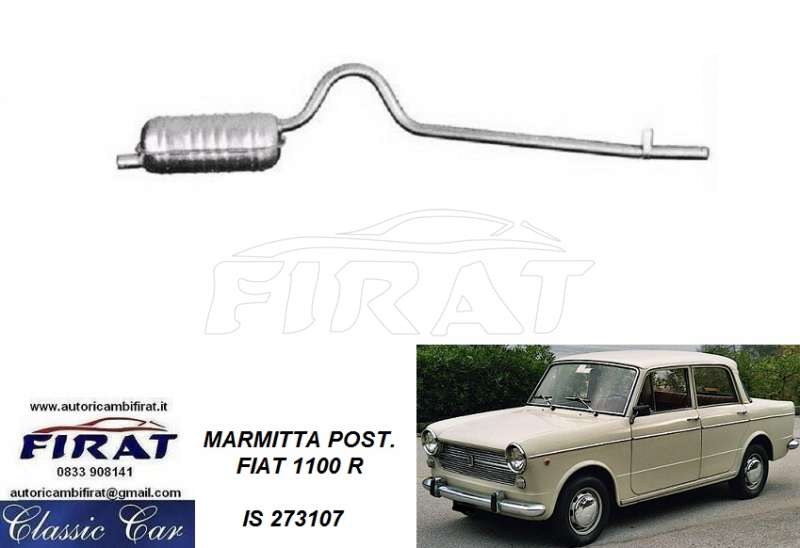 MARMITTA FIAT 1100 R POST.